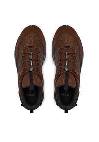 Polo Ralph Lauren Sneakersy 809974105003 Brązowy. Kolor: brązowy. Materiał: zamsz, skóra