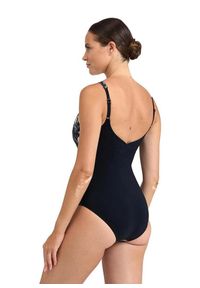 Strój Kąpielowy Arena Bodylift Francy – Czarny / Wielokolorowy – Rozmiar 34. Kolor: czarny