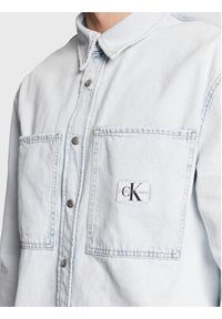 Calvin Klein Jeans Koszula jeansowa J30J322774 Błękitny Regular Fit. Kolor: niebieski. Materiał: bawełna #5