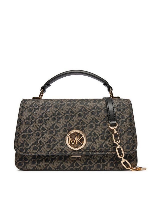 MICHAEL Michael Kors Torebka Delancey 30F4GD8S6B Czarny. Kolor: czarny. Materiał: skórzane