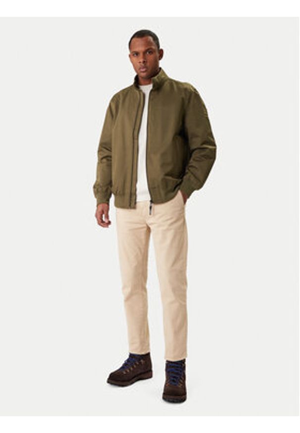 Mustang Kurtka bomber 1016889 Khaki Regular Fit. Kolor: brązowy. Materiał: syntetyk