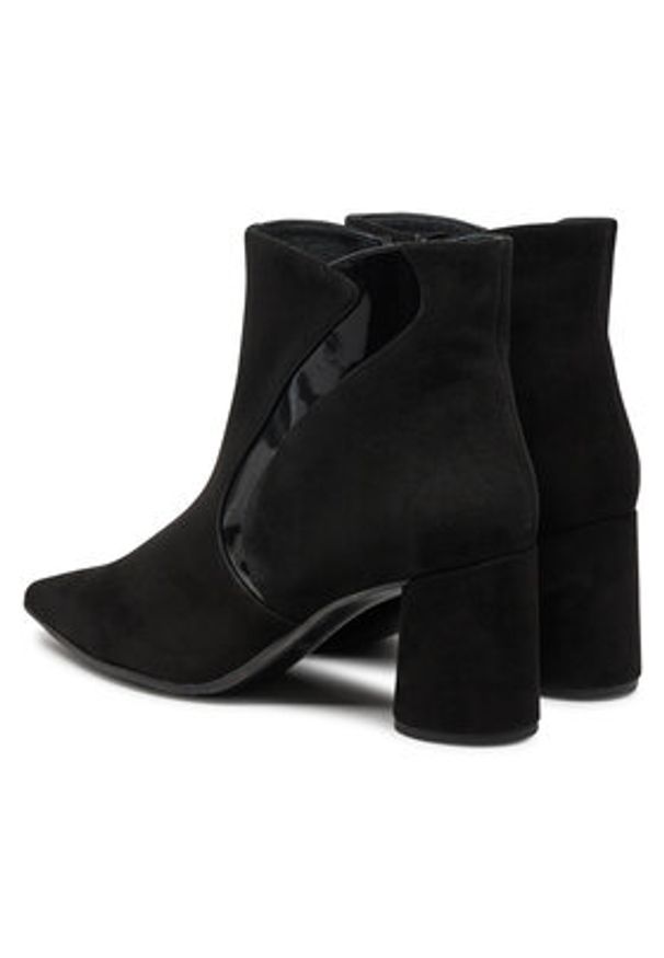 Baldowski Botki D04904-4400-002 Czarny. Kolor: czarny. Materiał: zamsz, skóra