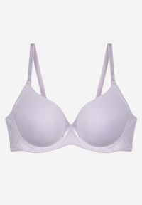 Renee - Biały Gładki Biustonosz o Klasycznym Fasonie Zdobiony Kokardką Caloris. Kolor: biały. Wzór: aplikacja, gładki #6