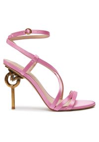 Pinko Sandały Sunny 03 SD0017 T001 Różowy. Kolor: różowy. Materiał: materiał