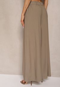 Renee - Zielone Szerokie Spodnie z Wiskozy Mevilia. Okazja: na co dzień. Kolor: zielony. Materiał: wiskoza. Styl: elegancki, casual #4