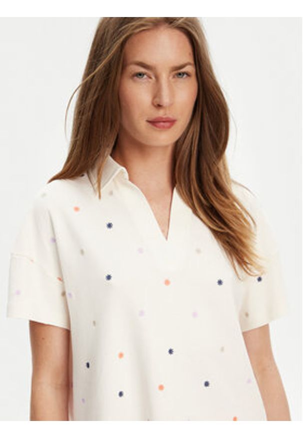 United Colors of Benetton - United Colors Of Benetton Polo 36QJD300X Beżowy Regular Fit. Typ kołnierza: polo. Kolor: beżowy. Materiał: bawełna