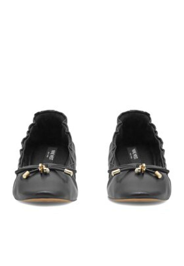 Nine West Baleriny WFA2617-1 Czarny. Kolor: czarny. Materiał: skóra