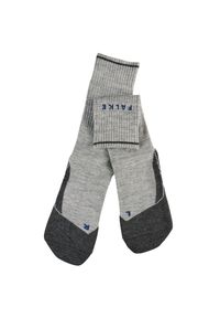 Skarpetki damskie Falke TK2 Wool Silk. Kolor: szary. Sport: turystyka piesza #1