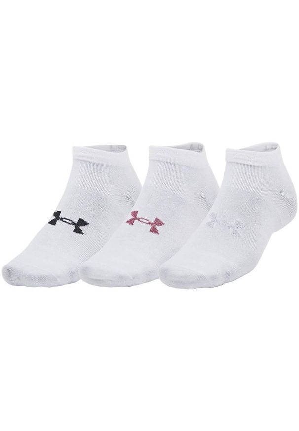 Under Armour - Skarpetki Unisex Dla Dorosłych Essential Low Cut (zestaw 3 Sztuk). Kolor: biały