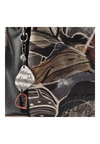 Brązowa Damska Torebka Anekke Premium. Kolor: brązowy. Wzór: nadruk. Materiał: skórzane. Styl: casual #3