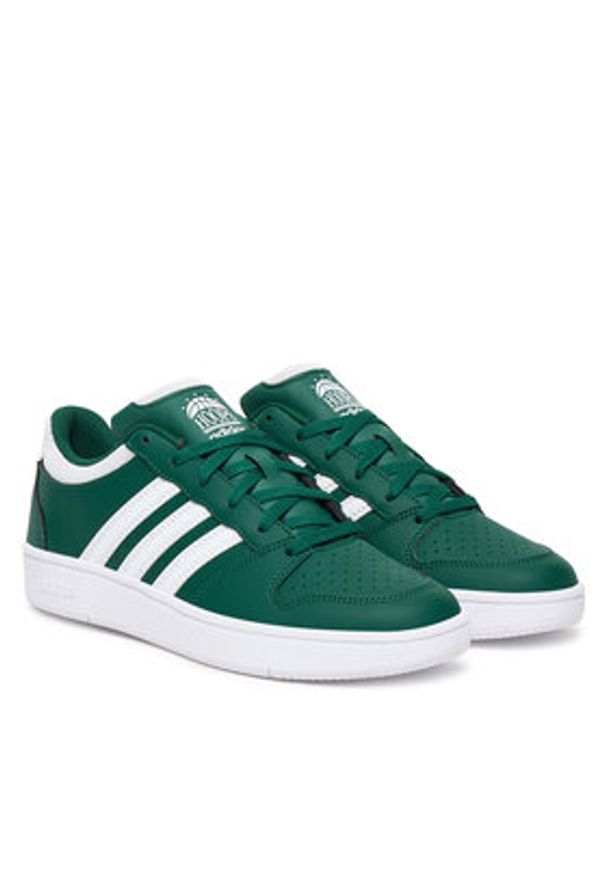 Adidas - adidas Sneakersy Hoops Classic KI1049 Zielony. Kolor: zielony. Materiał: skóra