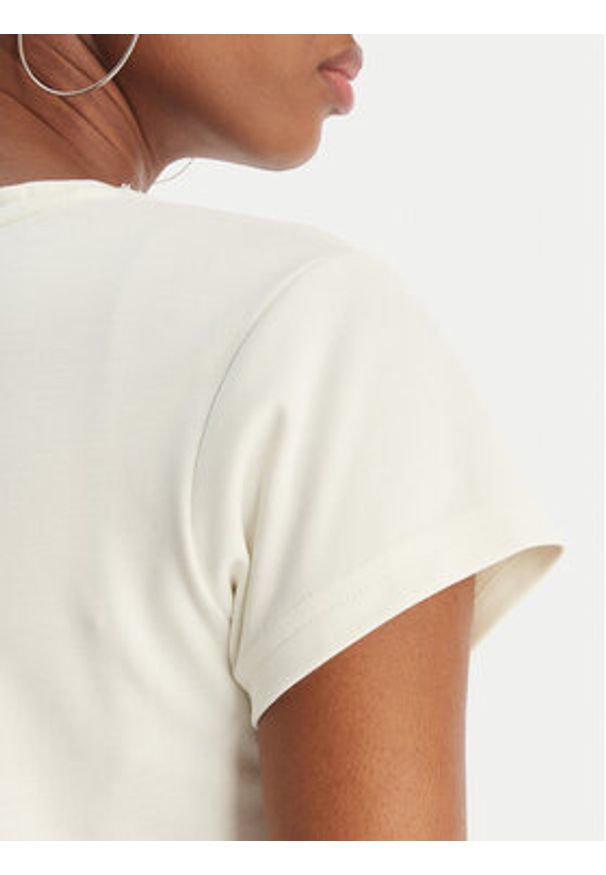 Juicy Couture T-Shirt Capped JCWCT126318 Écru Slim Fit