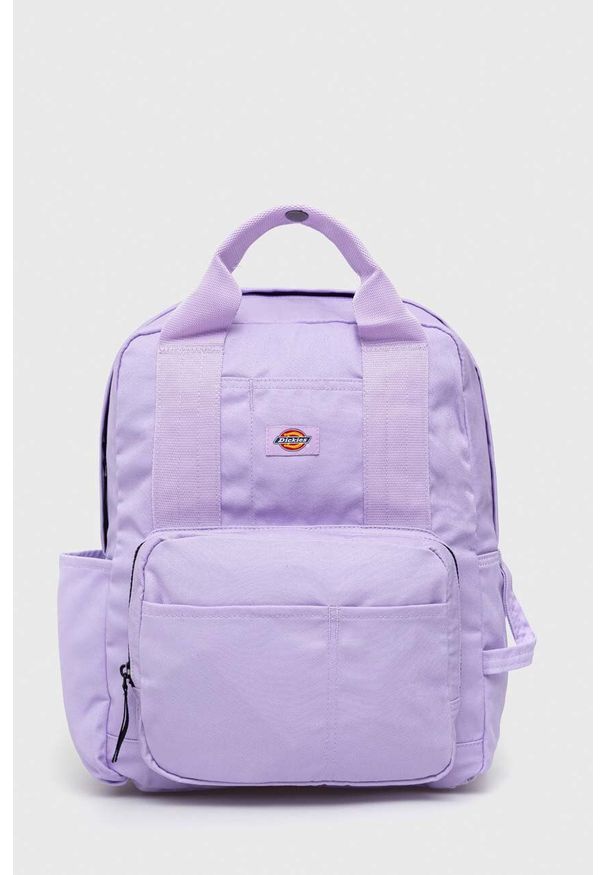 Dickies plecak kolor fioletowy duży gładki. Kolor: fioletowy. Wzór: gładki