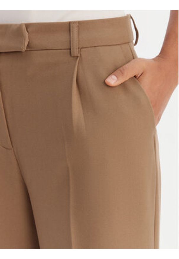 Morgan Spodnie palazzo 261-PFALI.F Brązowy Wide Leg. Kolor: brązowy. Materiał: wiskoza, syntetyk