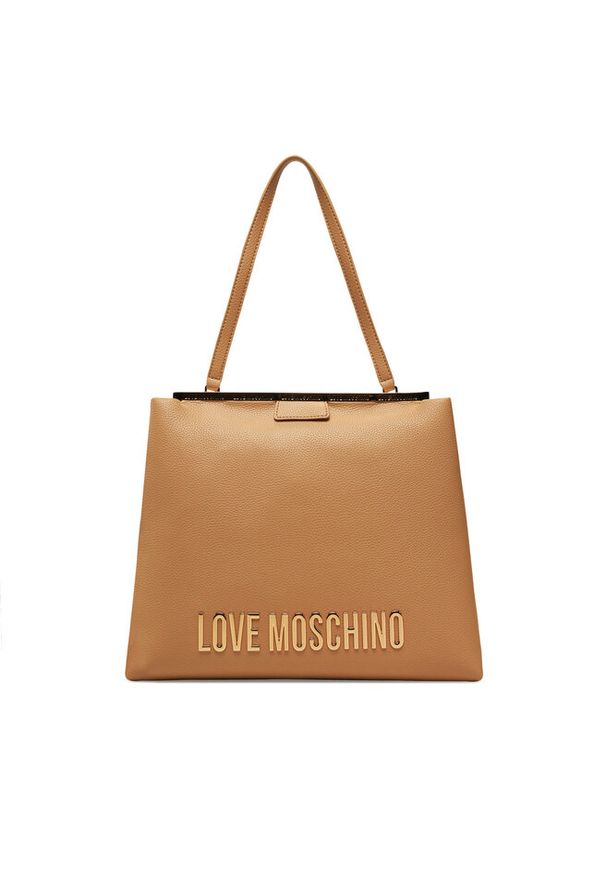 Love Moschino - Torebka LOVE MOSCHINO. Kolor: beżowy