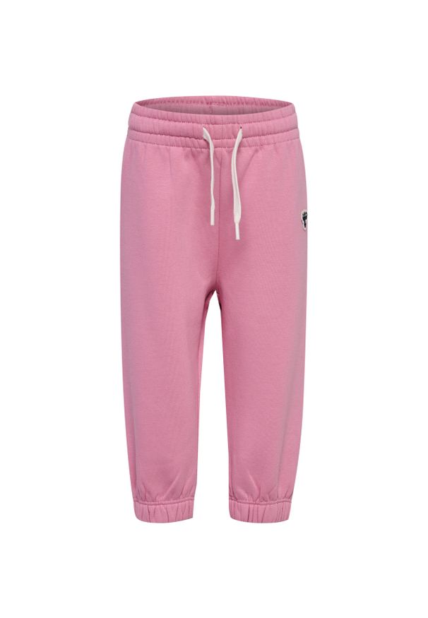 Spodnie dresowe dla dzieci Hummel Bee Loose. Kolor: różowy. Materiał: dresówka