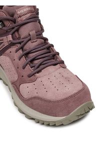 Merrell Trapery Wildwood Mid Ltr Wp J068104 Bordowy. Kolor: czerwony. Materiał: zamsz, skóra