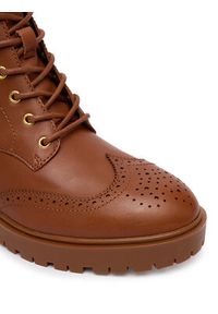 Lauren Ralph Lauren - LAUREN RALPH LAUREN Botki Alysn 802977885001 Brązowy. Kolor: brązowy. Materiał: skóra