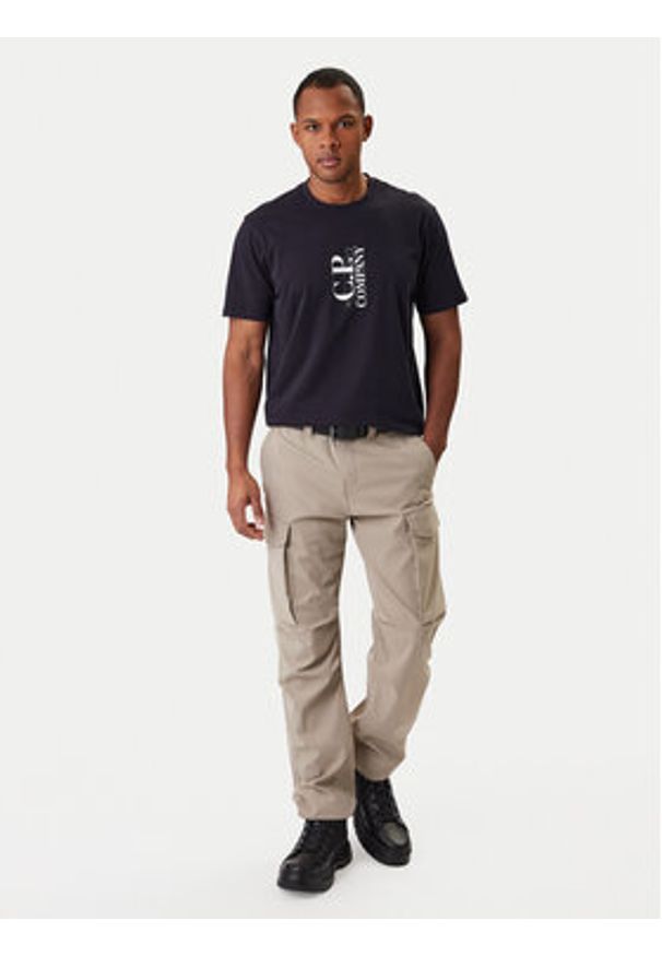 C.P. Company T-Shirt 20CMTS084A005100W Granatowy Regular Fit. Kolor: niebieski. Materiał: bawełna