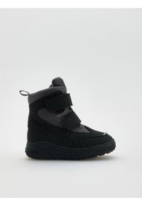 Reserved - Wodoodporne buty na rzepy - czarny. Zapięcie: rzepy. Kolor: czarny. Materiał: materiał
