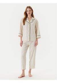 United Colors of Benetton - United Colors Of Benetton Piżama 4T3U3P00R Écru Relaxed Fit. Materiał: wiskoza