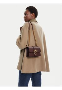 Pinko - PINKO Torebka Love One Mini ST.CL Al 25-26 PLTT 105856 A0F1 Bordowy. Kolor: czerwony. Materiał: skórzane #6