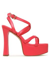 MICHAEL Michael Kors Sandały Paola Platform Sandal 40S3PLHS2L Różowy. Kolor: różowy. Materiał: skóra. Obcas: na platformie #1