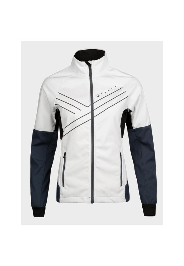 Kurtka do narciarstwa biegowego damska Halti Falun Softshell XCT. Kolor: biały. Materiał: softshell. Sezon: zima. Sport: narciarstwo