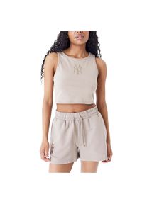 New Era - Top Nowy Zbiornik Upraw Mlb Le Era Neyyan Abrabr Damskie. Kolor: brązowy. Materiał: bawełna. Sport: fitness #1