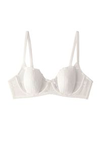 Intica - Biustonosz francuski z eleganckim krojem Anjali. Kolor: biały. Materiał: materiał