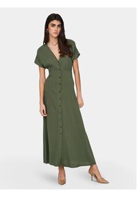 only - ONLY Sukienka letnia Nova Mollie 15317841 Zielony Regular Fit. Kolor: zielony. Materiał: wiskoza. Sezon: lato