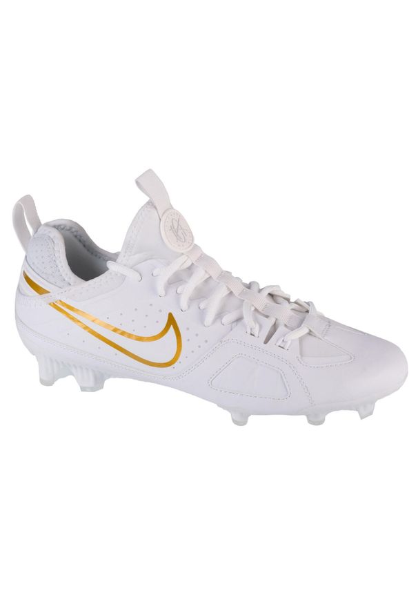 Nike - Buty piłkarskie korki męskie, Huarache 9 Varsity Lax FG. Kolor: biały. Materiał: materiał, syntetyk, tkanina. Model: Nike Huarache. Sport: piłka nożna