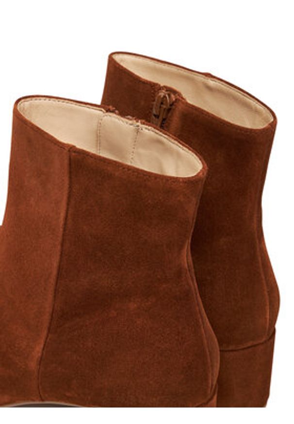 HÖGL Botki Beatrice 0-104702-2400 Brązowy. Kolor: brązowy. Materiał: skóra, welur