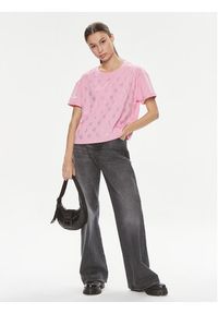 Liu Jo T-Shirt Moda M/C MA4326 J5904 Różowy Relaxed Fit. Kolor: różowy. Materiał: bawełna #2