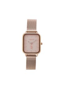 U.S. Polo Assn. Zegarek Sylvie USP8335RG Różowe złocenie. Kolor: różowy