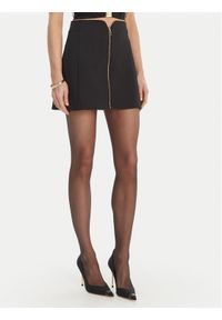 Elisabetta Franchi Spódnica midi GO-150-61E2 Czarny Regular Fit. Kolor: czarny. Materiał: syntetyk #1