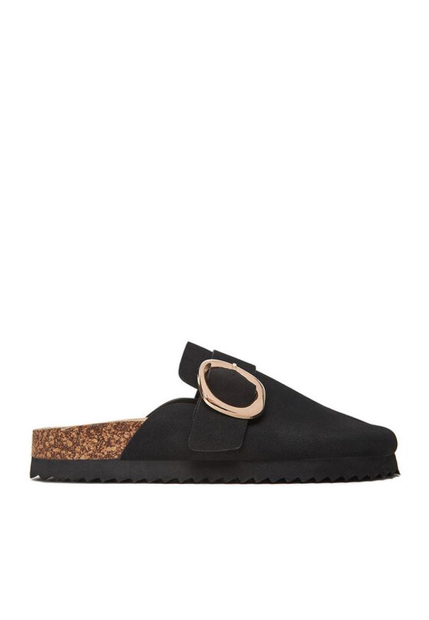 DeeZee Klapki T0613-61 Czarny. Kolor: czarny. Materiał: materiał