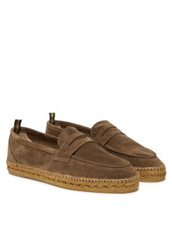Castañer Espadryle Nacho T/186 23417 Brązowy. Kolor: brązowy. Materiał: zamsz, skóra
