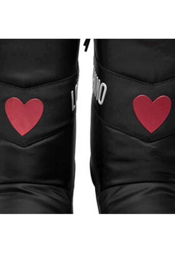 Love Moschino - LOVE MOSCHINO Śniegowce JA24032G1LISA000 Czarny. Kolor: czarny. Materiał: materiał