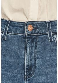 Wrangler jeansy Skinny Crop Zip Light Breeze damskie regular waist. Kolor: niebieski #5