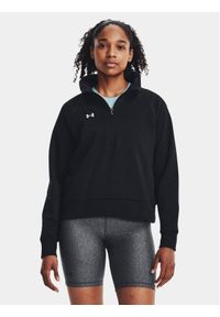 Under Armour Bluza Ua Rival Fleece Hz 1379492-001 Czarny Loose Fit. Kolor: czarny. Materiał: bawełna