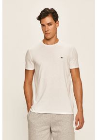 Lacoste - T-shirt TH6709 TH6709-001.. Okazja: na co dzień. Kolor: biały. Materiał: dzianina. Styl: casual #6