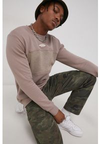 adidas Originals Bluza bawełniana męska kolor beżowy melanżowa. Okazja: na co dzień. Kolor: beżowy. Materiał: bawełna. Wzór: melanż. Styl: casual #3