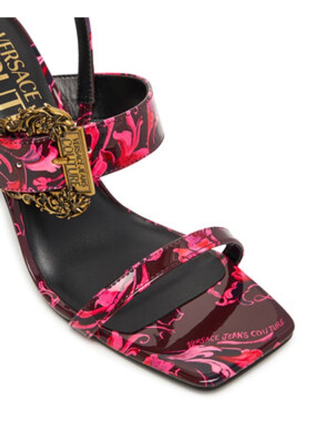 Versace Jeans Couture Sandały 79VA3S71 Różowy. Kolor: różowy. Materiał: skóra