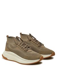 BOSS - Boss Sneakersy Ttnm Evo 50523933 Brązowy. Kolor: brązowy. Materiał: materiał #6