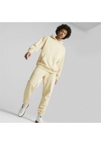 Spodnie sportowe męskie dresowe Puma Classic. Kolor: beżowy. Materiał: dresówka. Styl: sportowy