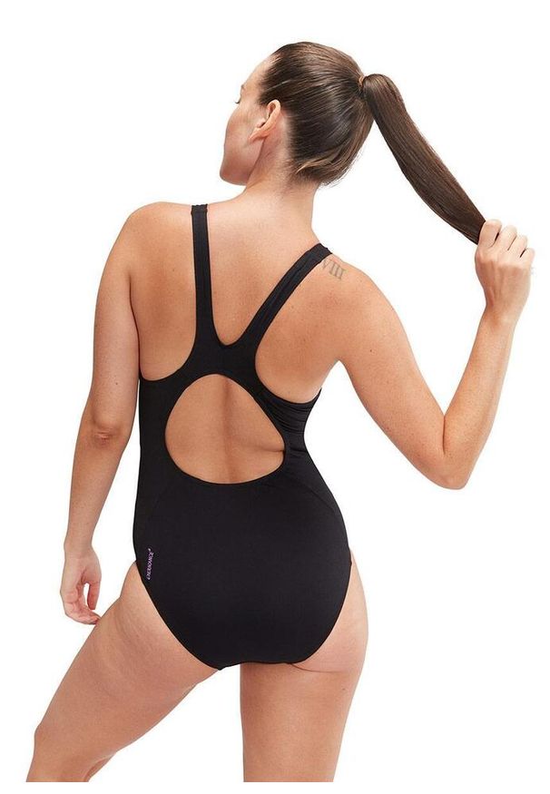 Strój kąpielowy jednoczęściowy damski na basen Speedo Placement. Kolor: zielony, wielokolorowy, niebieski, fioletowy