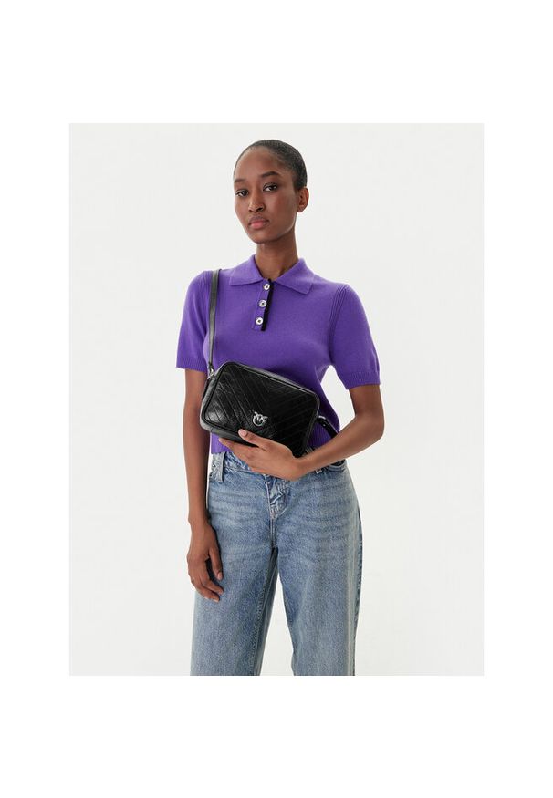 Pinko - Torebka PINKO. Kolor: czarny