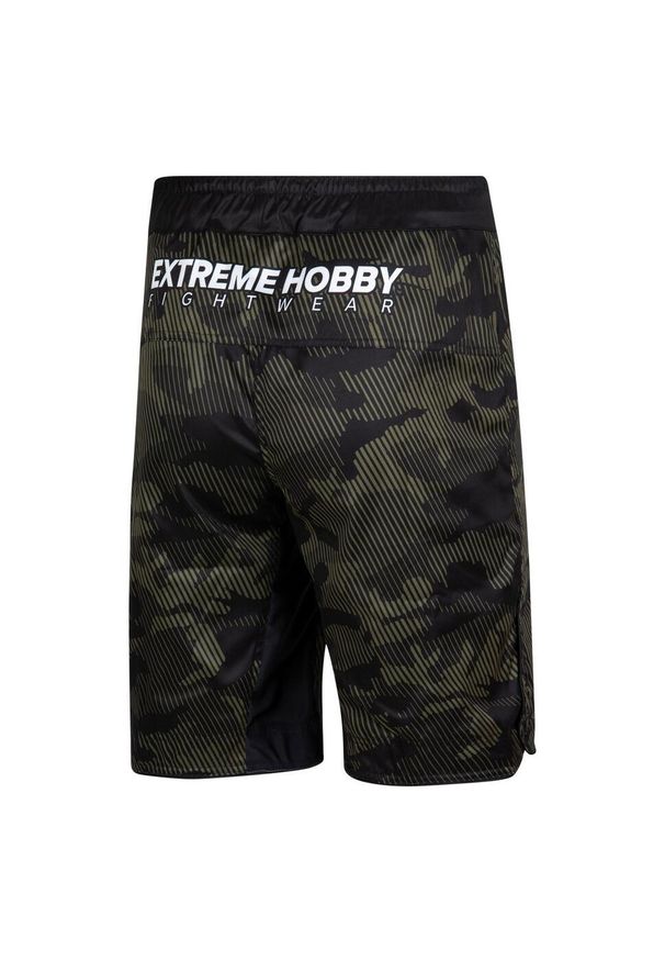 Spodenki do Grapplingu MMA BJJ K1 męskie EXTREME HOBBY HAVOC. Kolor: zielony. Materiał: poliester