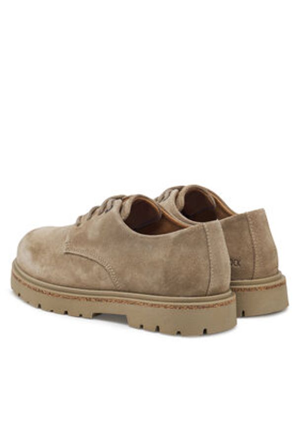 Birkenstock Półbuty Highwood Lace Low 1029730 Beżowy. Kolor: beżowy. Materiał: zamsz, skóra